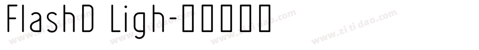 FlashD Ligh字体转换